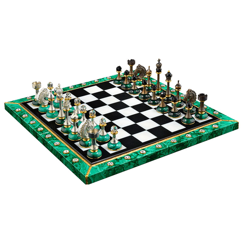 Классические малахитовые шахматы