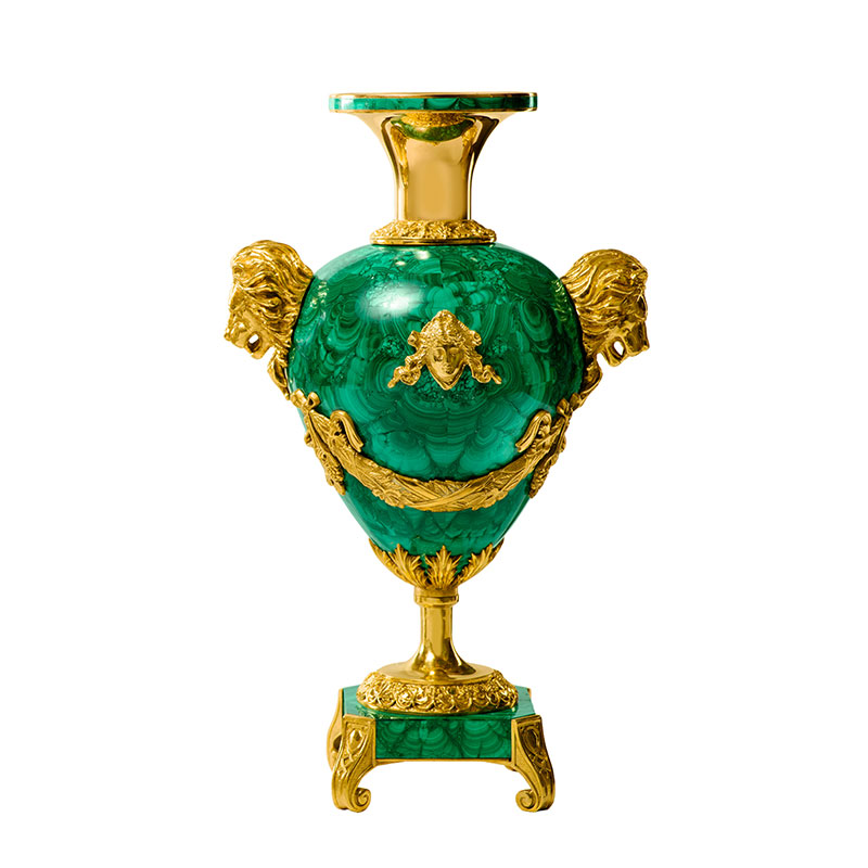 Малахитовая ваза «Капля»