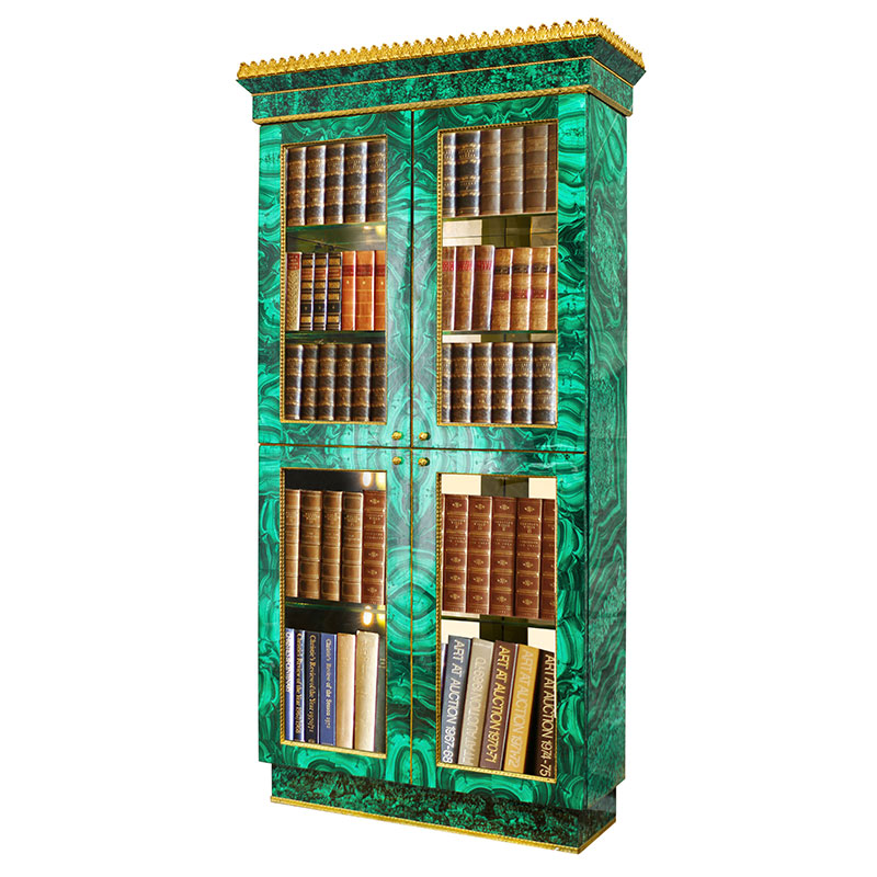 Малахитовый книжный шкаф