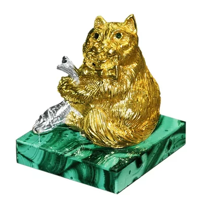 Бронзовый кот